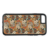 ブラウン動物パターンを切って下さい CarvedウッドiPhoneケース (裏面(横))