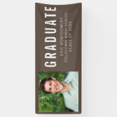 ブラウン卒業パーティーの写真 横断幕 (縦)
