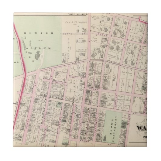 ブラウン大学 タイル (正面)