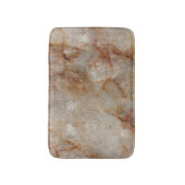 ブラウン大理石のテクスチャプリント バスマット (正面縦)