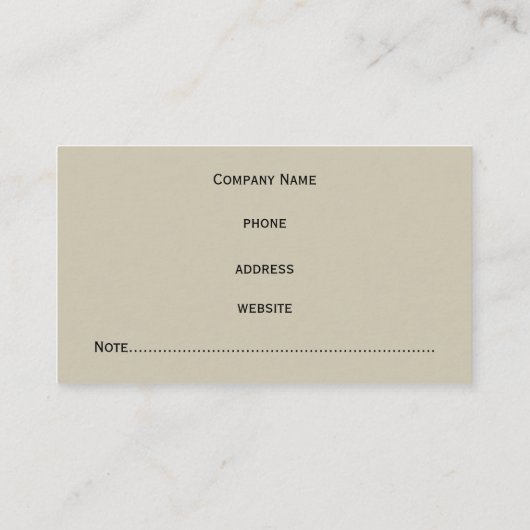 ブラウン大理石アポイントメント名刺 名刺 (裏面)