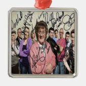 ブラウン夫人の男の子達がサインした メタルオーナメント (正面)