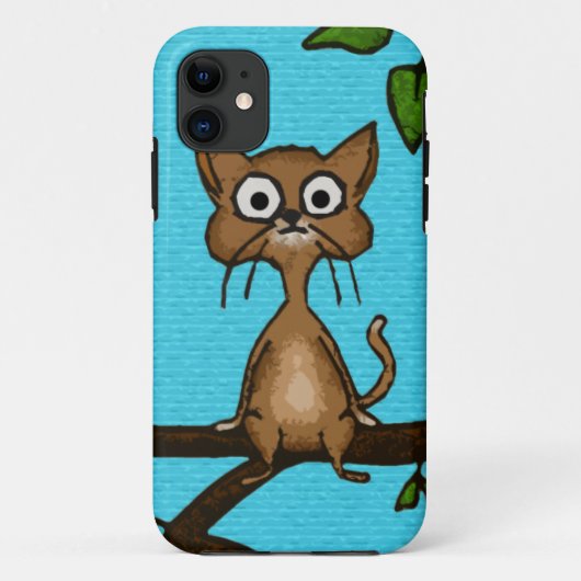 ブラウン小さい猫 Case-Mate iPhoneケース (裏面)