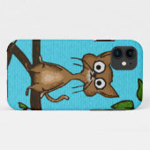 ブラウン小さい猫 Case-Mate iPhoneケース (裏面(横))