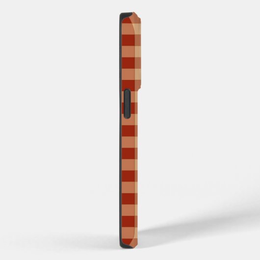 ブラウン市松模様にガンガム模様 Case-Mate iPhoneケース (裏面 / 右)