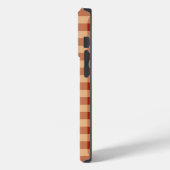 ブラウン市松模様にガンガム模様 Case-Mate iPhoneケース (裏面 / 左)