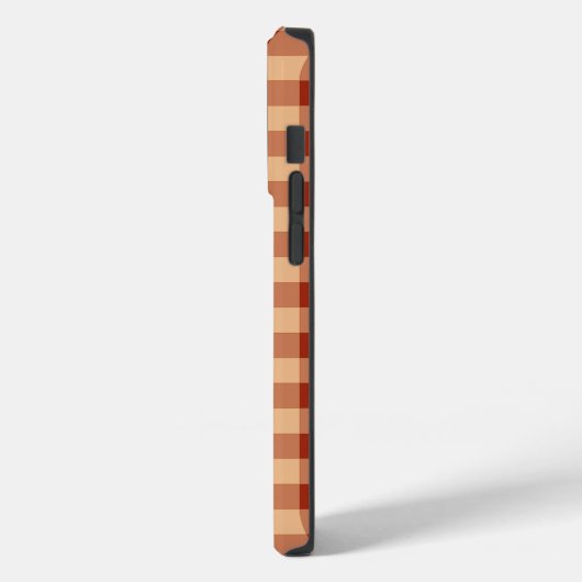 ブラウン市松模様にガンガム模様 Case-Mate iPhoneケース (裏面 / 左)