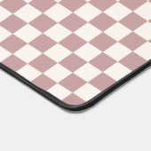 ブラウン市松模様にデスクトップマウスパッド デスクマット (コーナー)