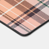 ブラウン市松模様に デスクマット (コーナー)