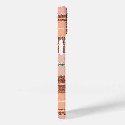 ブラウン市松模様に Case-Mate iPhoneケース (裏面 / 右)