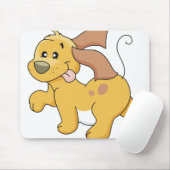 ブラウン幸せな犬 マウスパッド (マウス)