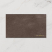 ブラウン弁護士は正義の金ゴールドの効果のキャンバスのはかりで測ました 名刺 (裏面)