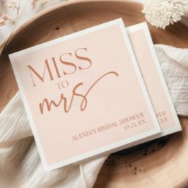 ブラウン恋しく思タン・ボホボヘミアンブライダルシャワー スタンダードランチョンナプキン