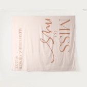 ブラウン恋しく思タン・ボホボヘミアンブライダルシャワー タペストリー (正面(横))