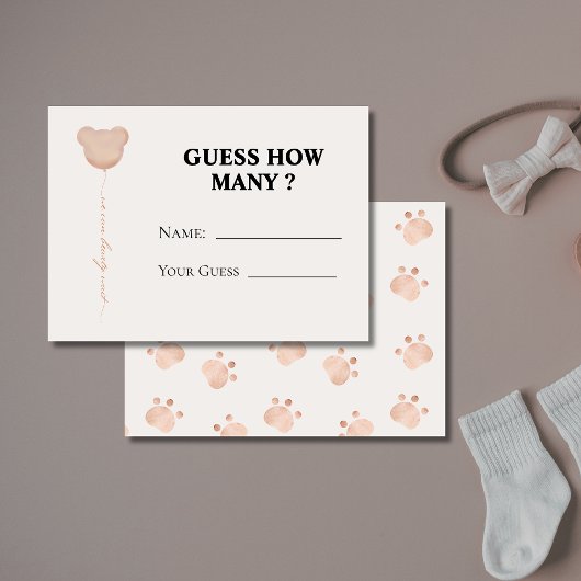 ブラウン我々は明らかに数ゲームカードを推測する待つことができる エンクロージャーカード