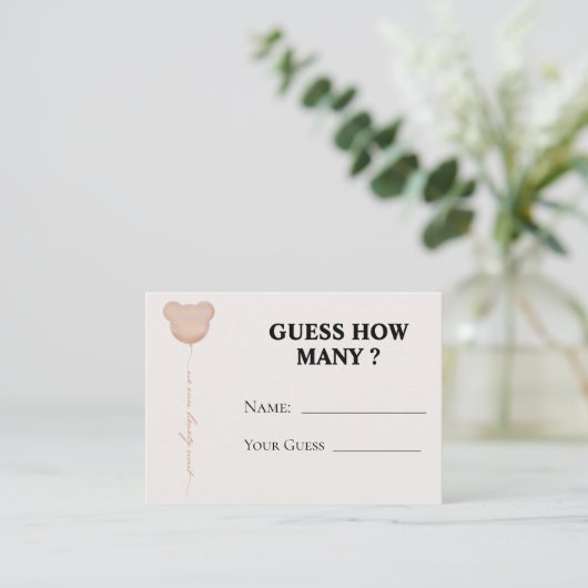 ブラウン我々は明らかに数ゲームカードを推測する待つことができる エンクロージャーカード (スタンド正面)