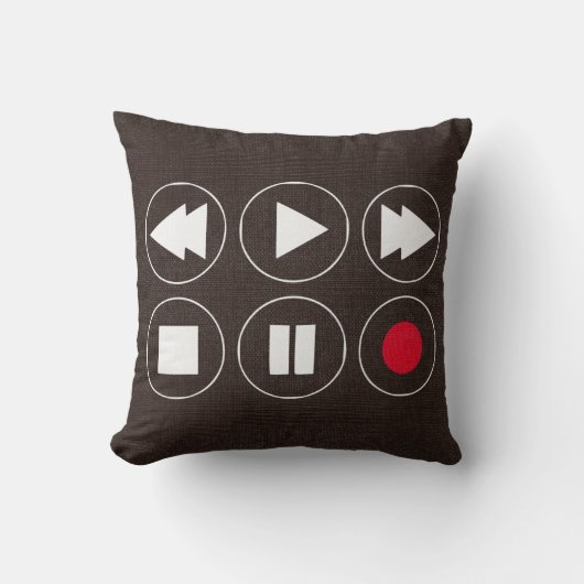 ブラウン技術アイコンは速遊速前方へ巻き戻し クッション (正面)