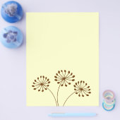 ブラウン抽象芸術タンデリオンフローラ チラシ (シングル)