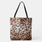 ブラウン抽象芸術トート トートバッグ (正面)