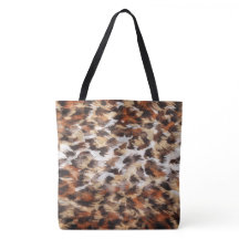 ブラウン抽象芸術トート