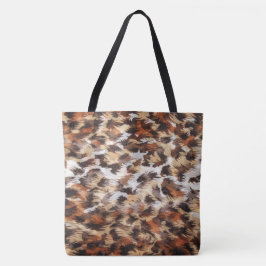 ブラウン抽象芸術トート トートバッグ