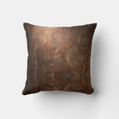 ブラウン抽象芸術バイキングアーマーレザープリント クッション (裏面)