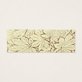 ブラウン抽象芸術メープル葉秋の結婚式メッセージカード (裏面)