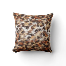 ブラウン抽象芸術装飾用クッション