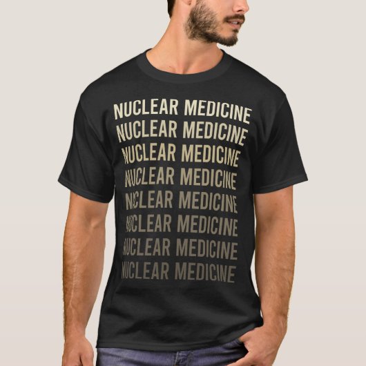 ブラウン文字核医学 Tシャツ (正面)