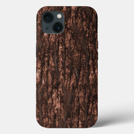 ブラウン樹皮迷彩柄iPhoneケース Case-Mate iPhoneケース (裏面)