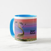 ブラウン歌うペリカン マグカップ (正面左)