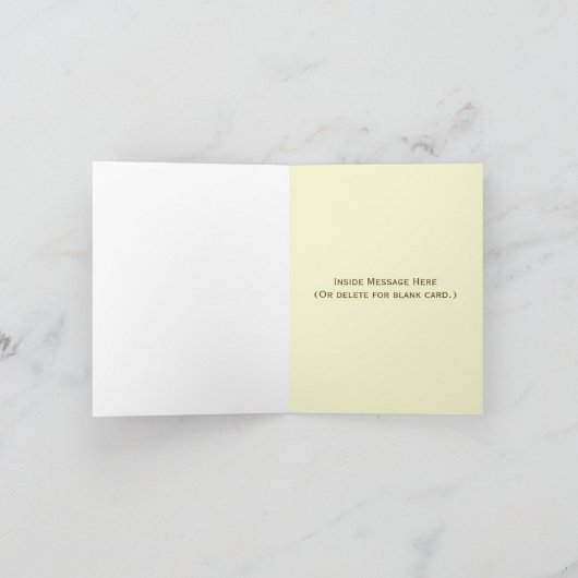 ブラウン水玉模様/ブルーベビー車ありがとう サンキューカード (内部)