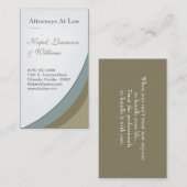 ブラウン法律事務所の法的企業の名刺 名刺 (正面/裏面)