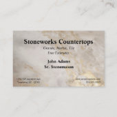 ブラウン灰色の金ゴールド大理石のカウンタートップ 名刺 (正面)