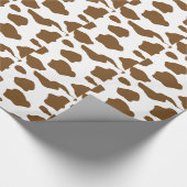 ブラウン牛プリント ラッピングペーパー (角)