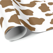 ブラウン牛プリント ラッピングペーパー (ロールコーナー)