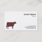 ブラウン牛記号-白 名刺 (裏面)