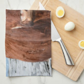 ブラウン牛 キッチンタオル (四つ折り)