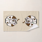 ブラウン牛 バスタオルセット (ハンドタオル)