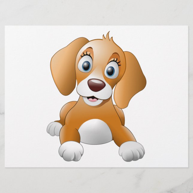 ブラウン犬のclipart (正面)