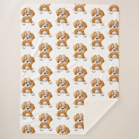 ブラウン犬のclipart シェルパブランケット (正面)