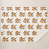 ブラウン犬のclipart シェルパブランケット (正面(横))