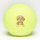 ブラウン犬のclipart テニスボール (正面)