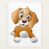 ブラウン犬のclipart プランナー手帳 (正面)