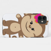 ブラウン猿のiPhone 5の電話箱 Case-Mate iPhoneケース (裏面(横))