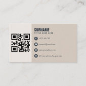 ブラウン王室のシンプル 名刺 (裏面)