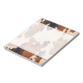 ブラウン白黒牛革 ノートパッド (回転)