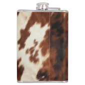 ブラウン白黒牛革 フラスク (裏面)