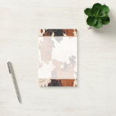 ブラウン白黒牛革 ポストイット (オフィス)