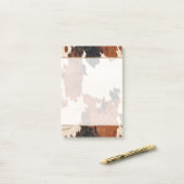 ブラウン白黒牛革 ポストイット (デスク上)